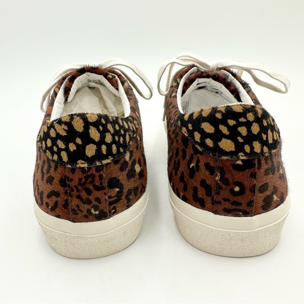Madewell Sidewalk Low-Top Sneakers in Painted Leopard Colorblock Calf Hair - Picture 7 of 9